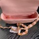 Miglior Falso Borsa piccola con patta in pelle di agnello AS5167 Rosa Economiche Premium