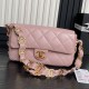 Miglior Falso Borsa piccola con patta in pelle di agnello AS5167 Rosa Economiche Premium