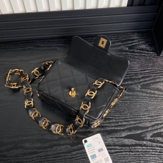 Replica perfetta Borsa piccola con patta in pelle di agnello AS5174 Imitazione Outlet Online