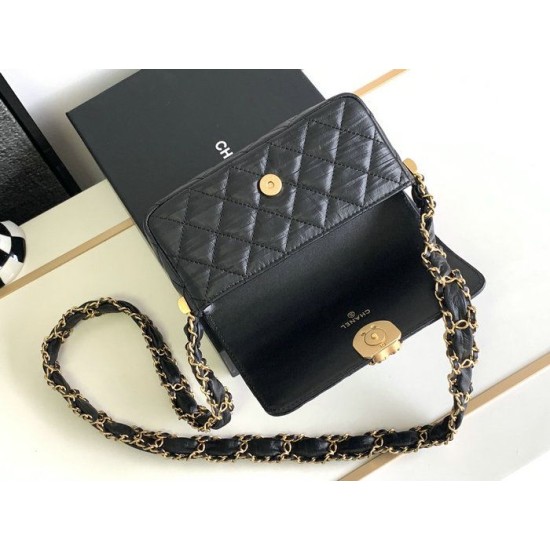 Miglior Falso Borsa a tracolla piccola nera AS6427 Economiche Premium