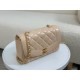 Replica perfetta Borsa vintage con patta in pelle di agnello Beige A2221 Imitazione Outlet Online