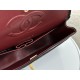 Miglior Falso Borsa vintage con patta in pelle di agnello nera A2220 Economiche Premium