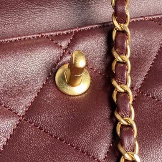 Replica perfetta 24B Clutch con catena Vanity AS5038/AS5036 Borgogna Imitazione Outlet Online
