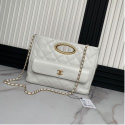 Migliore Repliche 24B Clutch con catena Vanity AS5038/AS5036 Beige Economiche Outlet Online