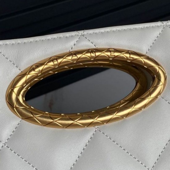 Migliore Repliche 24B Clutch con catena Vanity AS5038/AS5036 Beige Economiche Outlet Online