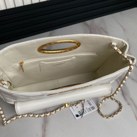 Migliore Repliche 24B Clutch con catena Vanity AS5038/AS5036 Beige Economiche Outlet Online
