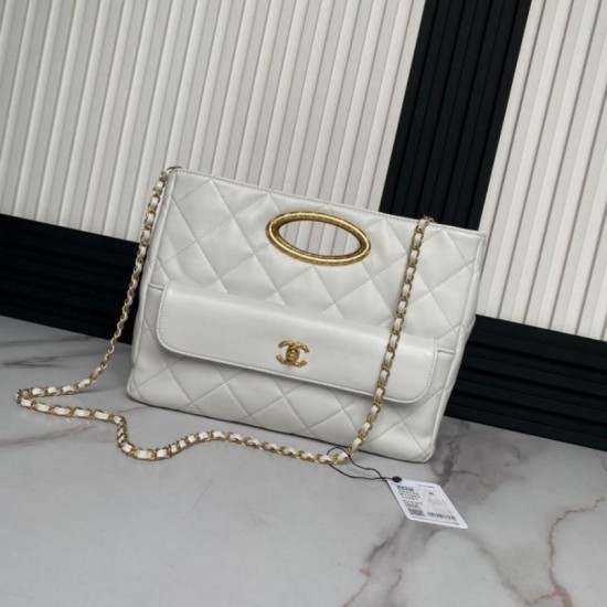 Migliore Repliche 24B Clutch con catena Vanity AS5038/AS5036 Beige Economiche Outlet Online
