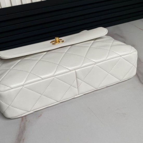 Migliore Repliche 24B Clutch con catena Vanity AS5038/AS5036 Beige Economiche Outlet Online