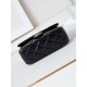 Replica perfetta 24B Borsa con manico a catena oro AS5043 Nero Imitazione Outlet Online