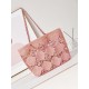 Migliore Repliche Maxi Shopping Raffia Coco Beach Borsa AS4576 Rosa Economiche Outlet Online