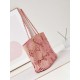 Migliore Repliche Maxi Shopping Raffia Coco Beach Borsa AS4576 Rosa Economiche Outlet Online