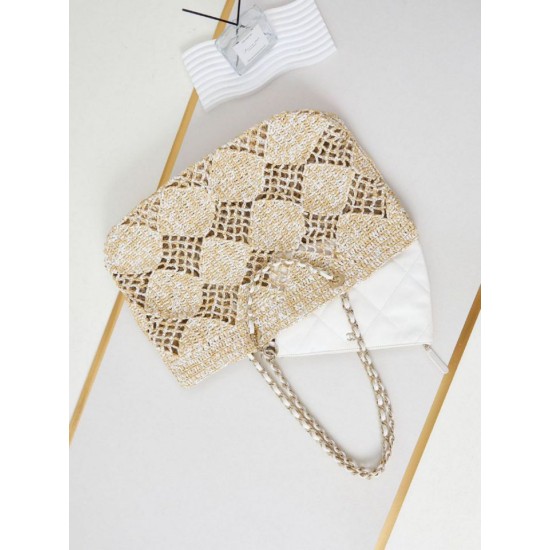 Replica perfetta Maxi Shopping Raffia Coco Beach Borsa AS4576 Beige Imitazione Outlet Online