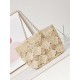 Replica perfetta Maxi Shopping Raffia Coco Beach Borsa AS4576 Beige Imitazione Outlet Online