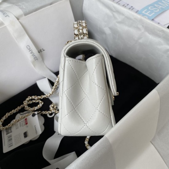 Replica perfetta 23P Borsa a patta piccola AS4140 Nero Imitazione Outlet Online