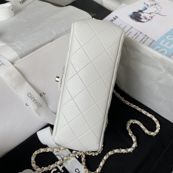 Replica perfetta 23P Borsa a patta piccola AS4140 Nero Imitazione Outlet Online