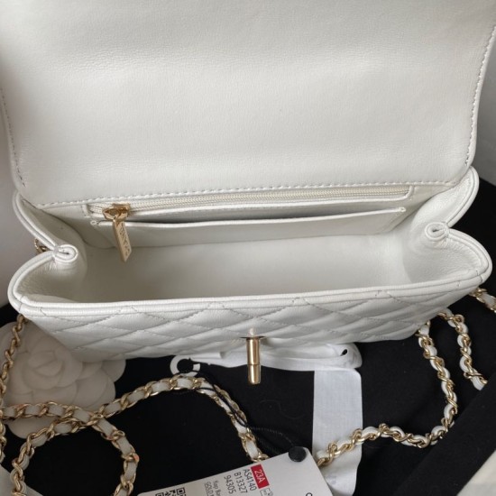 Replica perfetta 23P Borsa a patta piccola AS4140 Nero Imitazione Outlet Online