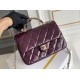 Miglior Falso Mini flap Borsa con manico superiore Borsa AS5043/AS5032 Borgogna Economiche Premium