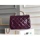 Miglior Falso Mini flap Borsa con manico superiore Borsa AS5043/AS5032 Borgogna Economiche Premium
