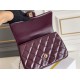 Miglior Falso Mini flap Borsa con manico superiore Borsa AS5043/AS5032 Borgogna Economiche Premium