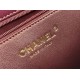 Miglior Falso Mini flap Borsa con manico superiore Borsa AS5043/AS5032 Borgogna Economiche Premium