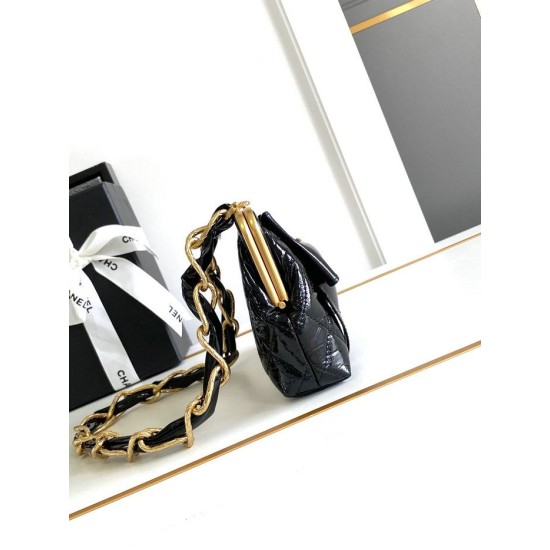 Migliore Repliche Borsa piccola con manico superiore AS4959 Nero Economiche Outlet Online