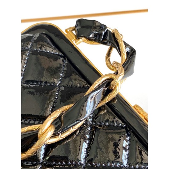 Migliore Repliche Borsa piccola con manico superiore AS4959 Nero Economiche Outlet Online