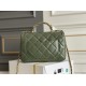 Replica perfetta Mini flap Borsa con manico superiore Borsa AS5043/AS5032 Verde Imitazione Outlet Online