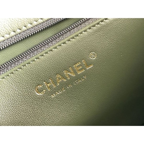 Replica perfetta Mini flap Borsa con manico superiore Borsa AS5043/AS5032 Verde Imitazione Outlet Online