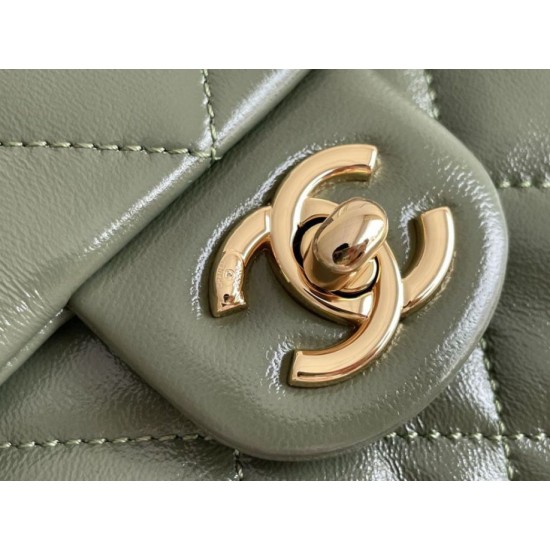 Replica perfetta Mini flap Borsa con manico superiore Borsa AS5043/AS5032 Verde Imitazione Outlet Online