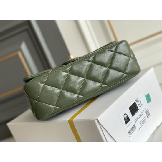 Replica perfetta Mini flap Borsa con manico superiore Borsa AS5043/AS5032 Verde Imitazione Outlet Online