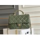 Replica perfetta Mini flap Borsa con manico superiore Borsa AS5043/AS5032 Verde Imitazione Outlet Online