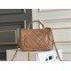 Migliore Repliche Mini flap Borsa con manico superiore Borsa con manico AS5043/AS5032 Beige Economiche Outlet Online