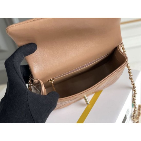 Migliore Repliche Mini flap Borsa con manico superiore Borsa con manico AS5043/AS5032 Beige Economiche Outlet Online