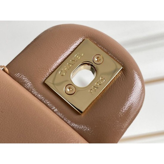Migliore Repliche Mini flap Borsa con manico superiore Borsa con manico AS5043/AS5032 Beige Economiche Outlet Online