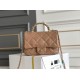 Migliore Repliche Mini flap Borsa con manico superiore Borsa con manico AS5043/AS5032 Beige Economiche Outlet Online