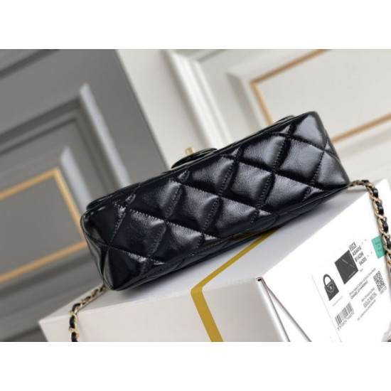 Miglior Falso Mini flap Borsa con manico superiore Borsa AS5043/AS5032 Nero Economiche Premium