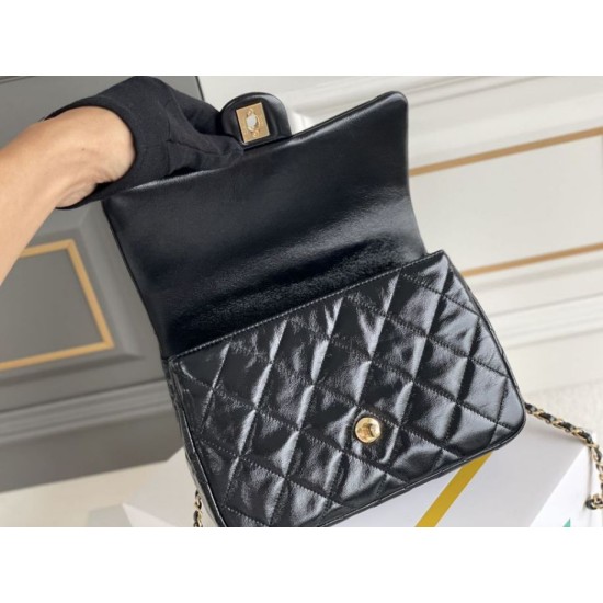 Miglior Falso Mini flap Borsa con manico superiore Borsa AS5043/AS5032 Nero Economiche Premium