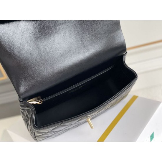 Miglior Falso Mini flap Borsa con manico superiore Borsa AS5043/AS5032 Nero Economiche Premium