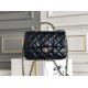 Miglior Falso Mini flap Borsa con manico superiore Borsa AS5043/AS5032 Nero Economiche Premium