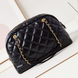 Miglior Falso 24A Maxi Bowling Borsa Washed Denim AS4812 Nero Economiche Premium