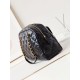 Miglior Falso 24A Maxi Bowling Borsa Washed Denim AS4812 Nero Economiche Premium