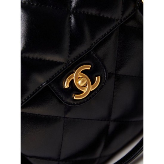Miglior Falso 24A Maxi Bowling Borsa Washed Denim AS4812 Nero Economiche Premium