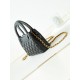 Replica perfetta 23K Kelly Mini shopping Borsa AS4416 Nero Imitazione Outlet Online
