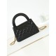 Replica perfetta 23K Kelly Mini shopping Borsa AS4416 Nero Imitazione Outlet Online