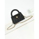 Replica perfetta 23K Kelly Mini shopping Borsa AS4416 Nero Imitazione Outlet Online