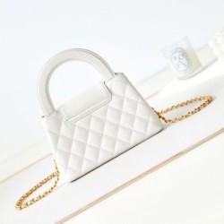 Miglior Falso 23K Kelly Mini shopping Borsa AS4416 Bianco Economiche Premium