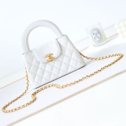 Miglior Falso 23K Kelly Mini shopping Borsa AS4416 Bianco Economiche Premium