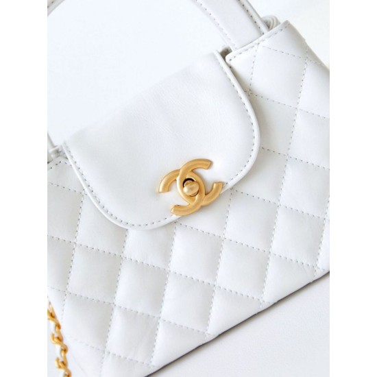 Miglior Falso 23K Kelly Mini shopping Borsa AS4416 Bianco Economiche Premium