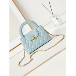 Premio Replica 23K Kelly Mini shopping Borsa AS4416 Azzurro Imitazione Outlet