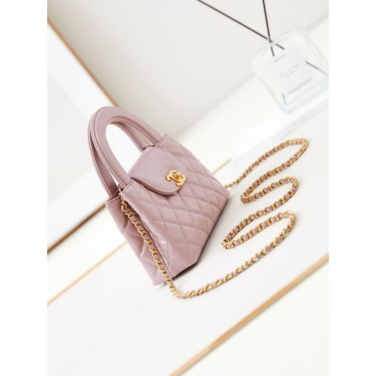 Perfette Qualità Repliche 23K Kelly Mini shopping Borsa AS4416 Rosa Imitazione